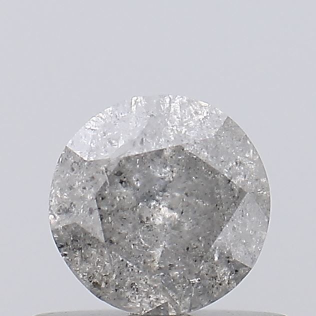 Loose Diamond - ROUND 0.46ct Salt and Pepper I3: Loose Diamond - ROUND 0.46ct Salt and Pepper I3 Source: Natural Shape: ROUND Carats: 0.46 Color: Salt and Pepper Certification: NONE Video: