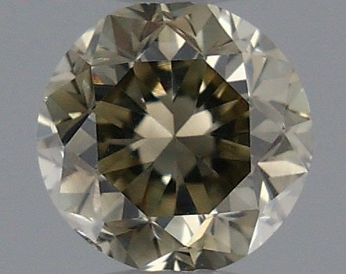 Loose Diamond - ROUND 0.23ct Fancy Greenish Yellow Gray (1 of 1)