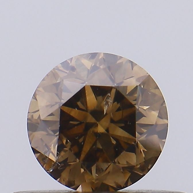 Loose Diamond - ROUND 0.4ct Fancy Brown SI2: Loose Diamond - ROUND 0.4ct Fancy Brown SI2 Source: Natural Shape: ROUND Carats: 0.4 Color: Fancy Brown Certification: NONE Video: