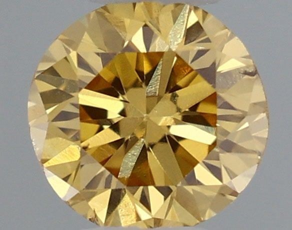 Loose Diamond - ROUND 0.25ct Fancy Intense Orangey Yellow: Loose Diamond - ROUND 0.25ct Fancy Intense Orangey Yellow Source: Natural Shape: ROUND Carats: 0.25 Color: Fancy Intense Orangey Yellow Certification: GIA Video: