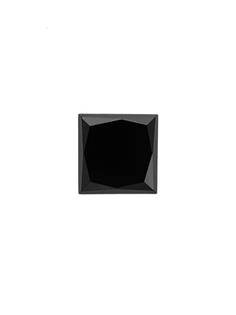 Loose Diamond - PRINCESS 0.47ct Fancy Black VVS2: Loose Diamond - PRINCESS 0.47ct Fancy Black VVS2 Source: Natural Shape: PRINCESS Carats: 0.47 Color: Fancy Black Certification: NONE The Diamond Depot Guarantee: All items in this auction are