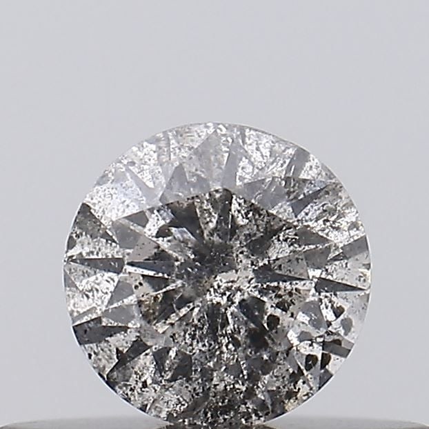 Loose Diamond - ROUND 0.23ct Salt and Pepper I3: Loose Diamond - ROUND 0.23ct Salt and Pepper I3 Source: Natural Shape: ROUND Carats: 0.23 Color: Salt and Pepper Certification: NONE Video: