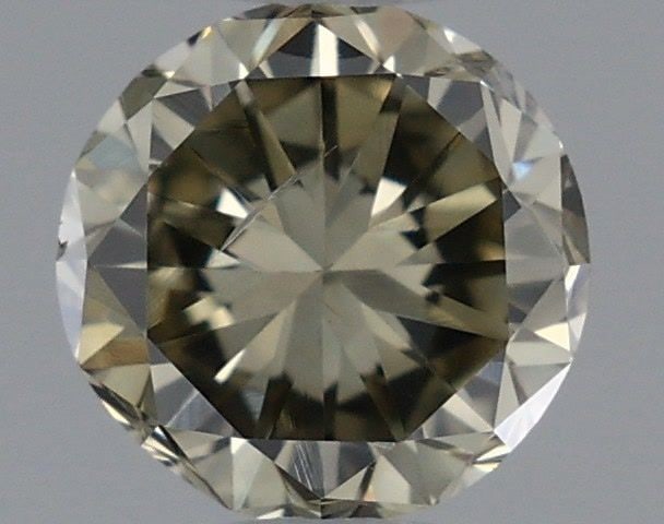 Loose Diamond - ROUND 0.46ct Fancy Dark Greenish Gray (1 of 1)