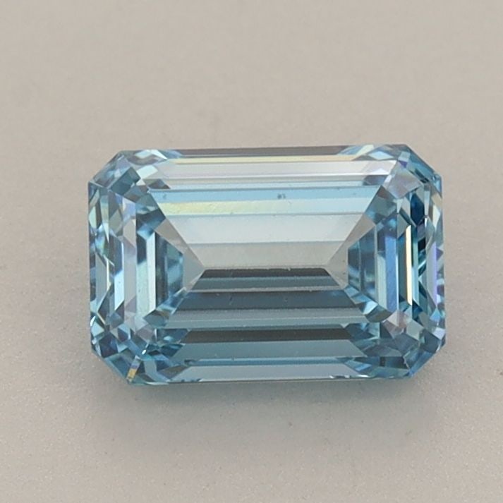 Loose Diamond - EMERALD 1.06ct Fancy Vivid Blue VS1: Loose Diamond - EMERALD 1.06ct Fancy Vivid Blue VS1 Source: This is a real non-mined Diamond that has been grown in a lab Shape: EMERALD Carats: 1.06 Color: Fancy Vivid Blue Certification: IGI