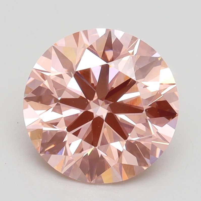 Ideal Loose Diamond - ROUND 2.06ct Fancy Intense Pink VVS2 (1 of 1)