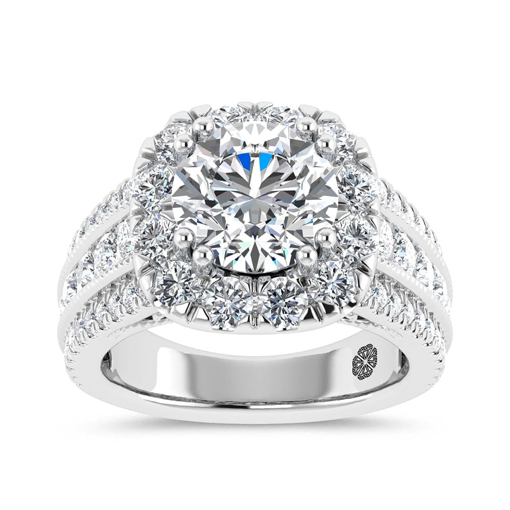 14K White Gold Lab Grown Diamond 5 1/10 Ct.Tw. Engagement Ring (1 of 4)