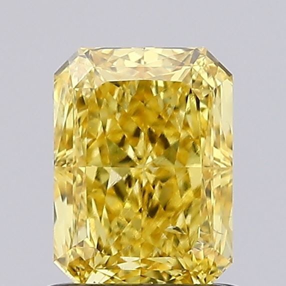 Loose Diamond - RADIANT 1.0ct Fancy Vivid Yellow SI1: Loose Diamond - RADIANT 1.0ct Fancy Vivid Yellow SI1 Source: This is a real non-mined Diamond that has been grown in a lab Shape: RADIANT Carats: 1.0 Color: Fancy Vivid Yellow Certification: IGI