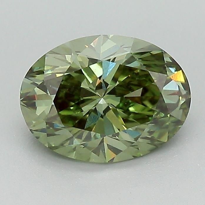 Loose Diamond - OVAL 1.3ct Fancy Vivid Green VS1: Loose Diamond - OVAL 1.3ct Fancy Vivid Green VS1 Source: This is a real non-mined Diamond that has been grown in a lab Shape: OVAL Carats: 1.3 Color: Fancy Vivid Green Certification: IGI Video:
