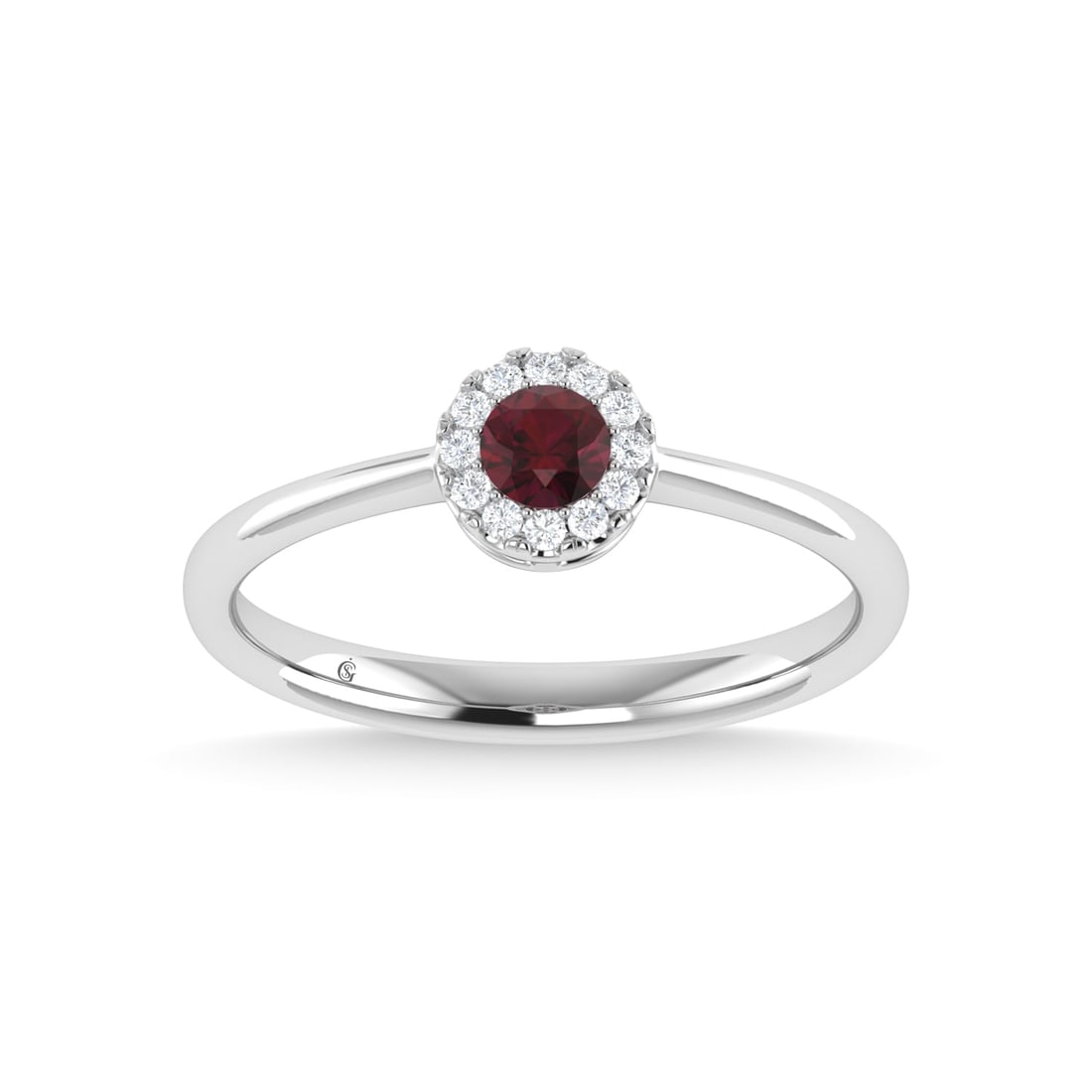 14K White Gold Ruby and Diamond 1/3 Ct.Tw. Fashion Ring (1 of 4)