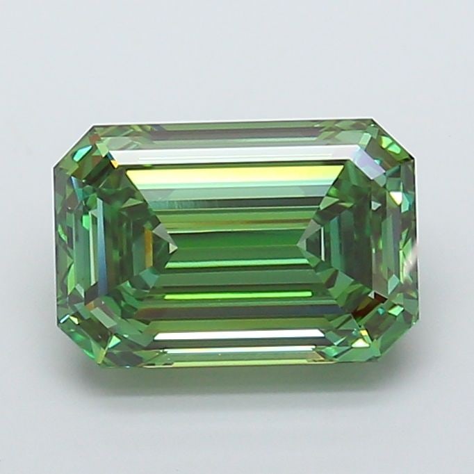 Loose Diamond - EMERALD 6.51ct Fancy Vivid Green VVS1: Loose Diamond - EMERALD 6.51ct Fancy Vivid Green VVS1 Source: This is a real non-mined Diamond that has been grown in a lab Shape: EMERALD Carats: 6.51 Color: Fancy Vivid Green Certification: IGI