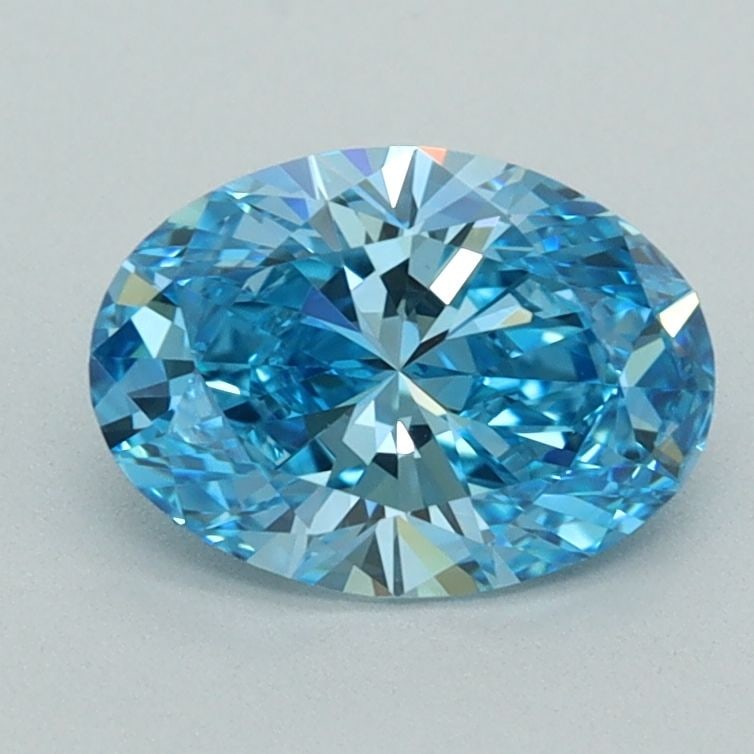 Loose Diamond - OVAL 1.29ct Fancy Vivid Blue VVS2: Loose Diamond - OVAL 1.29ct Fancy Vivid Blue VVS2 Source: This is a real non-mined Diamond that has been grown in a lab Shape: OVAL Carats: 1.29 Color: Fancy Vivid Blue Certification: IGI Video: