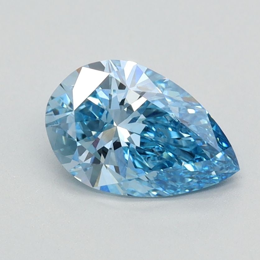 Loose Diamond - PEAR 0.85ct Fancy Vivid Blue VS1: Loose Diamond - PEAR 0.85ct Fancy Vivid Blue VS1 Source: This is a real non-mined Diamond that has been grown in a lab Shape: PEAR Carats: 0.85 Color: Fancy Vivid Blue Certification: IGI Video: