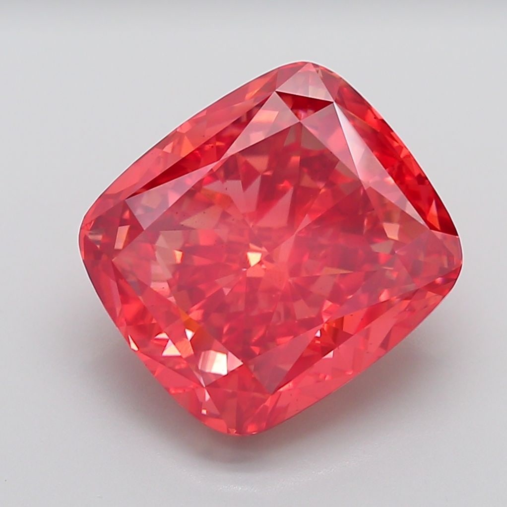 Loose Diamond - CUSHION MODIFIED 14.42ct Fancy Vivid Red VS2 (1 of 1)