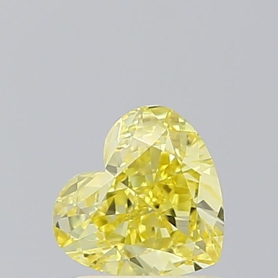 Loose Diamond - HEART 1.0ct Fancy Intense Yellow VVS2: Loose Diamond - HEART 1.0ct Fancy Intense Yellow VVS2 Source: This is a real non-mined Diamond that has been grown in a lab Shape: HEART Carats: 1.0 Color: Fancy Intense Yellow Certification: IGI