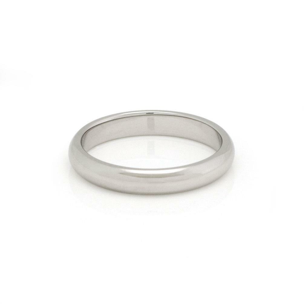 Cartier Platinum 3.5mm Dome Wedding Band Ring EU 55 US 7.25 with Cert: Cartier Platinum 3.5mm Dome Wedding Band Ring EU 55 US 7.25 with Cert This exquisite wedding band ring by Cartier is crafted from high-quality platinum, featuring a polished finish and a classic 3.5mm