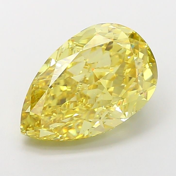 Loose Diamond - PEAR 5.59ct Fancy Intense Yellow VS1: Loose Diamond - PEAR 5.59ct Fancy Intense Yellow VS1 Source: This is a real non-mined Diamond that has been grown in a lab Shape: PEAR Carats: 5.59 Color: Fancy Intense Yellow Certification: IGI
