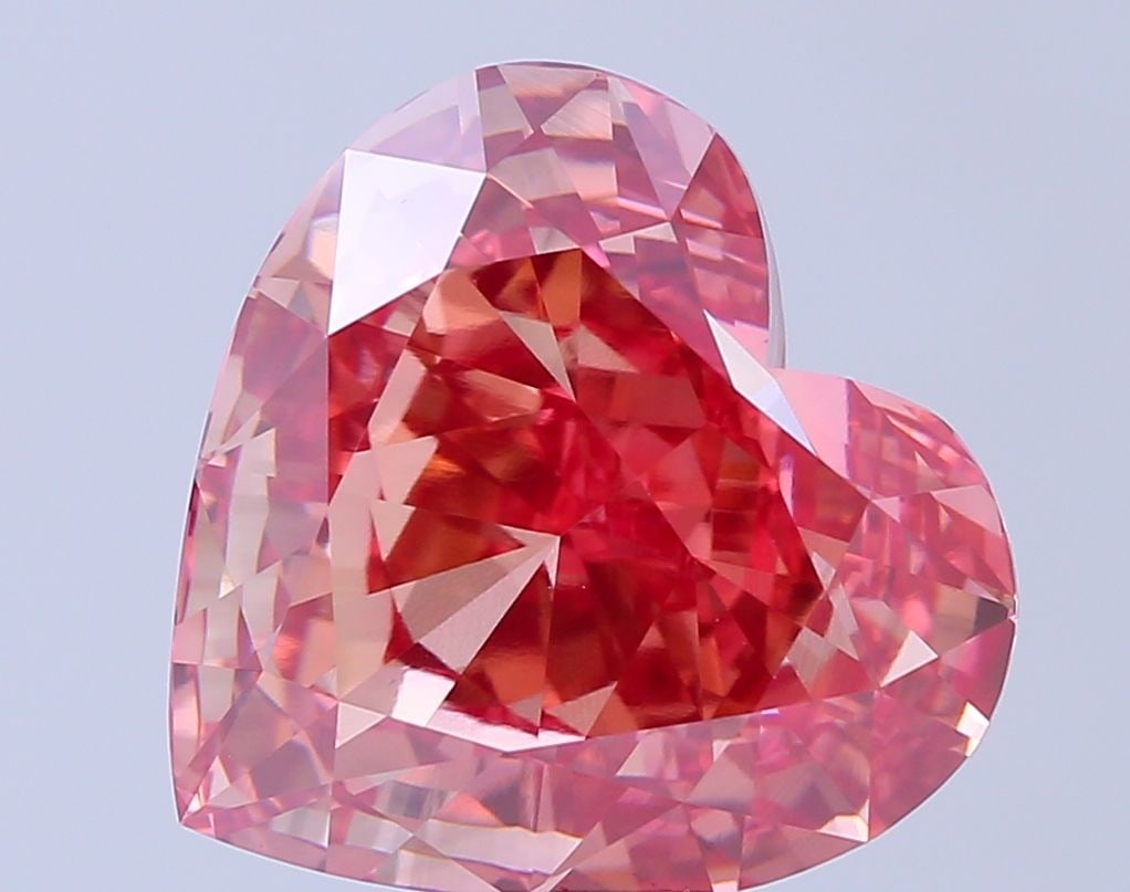 Loose Diamond - HEART 10.06ct Fancy Vivid Brownish Pink VS1 (1 of 1)