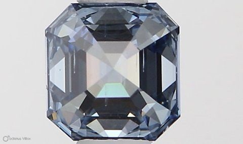 Loose Diamond - SQUARE EMERALD 0.41ct Fancy Vivid Blue VS2: Loose Diamond - SQUARE EMERALD 0.41ct Fancy Vivid Blue VS2 Source: This is a real non-mined Diamond that has been grown in a lab Shape: SQUARE EMERALD Carats: 0.41 Color: Fancy Vivid Blue