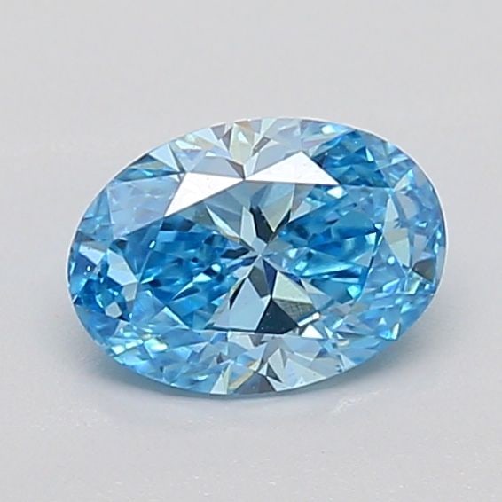 Loose Diamond - OVAL 0.72ct Fancy Vivid Blue VVS2: Loose Diamond - OVAL 0.72ct Fancy Vivid Blue VVS2 Source: This is a real non-mined Diamond that has been grown in a lab Shape: OVAL Carats: 0.72 Color: Fancy Vivid Blue Certification: IGI The
