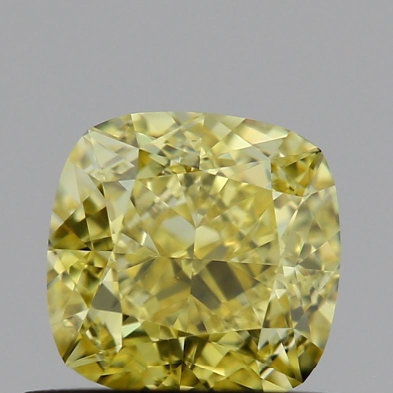 Loose Diamond - CUSHION MODIFIED 0.64ct Fancy Yellow VS1: Loose Diamond - CUSHION MODIFIED 0.64ct Fancy Yellow VS1 Source: This is a real non-mined Diamond that has been grown in a lab Shape: CUSHION MODIFIED Carats: 0.64 Color: Fancy Yellow Certification: