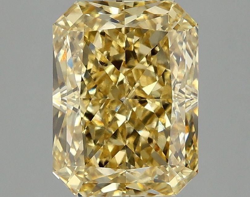 Loose Diamond - RADIANT 3.1ct Fancy Vivid Yellow VVS2: Loose Diamond - RADIANT 3.1ct Fancy Vivid Yellow VVS2 Source: This is a real non-mined Diamond that has been grown in a lab Shape: RADIANT Carats: 3.1 Color: Fancy Vivid Yellow Certification: IGI
