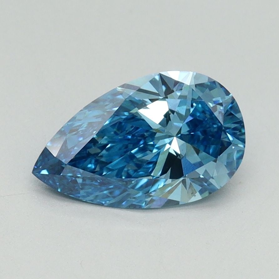 Loose Diamond - PEAR 1.03ct Fancy Vivid Blue VS1: Loose Diamond - PEAR 1.03ct Fancy Vivid Blue VS1 Source: This is a real non-mined Diamond that has been grown in a lab Shape: PEAR Carats: 1.03 Color: Fancy Vivid Blue Certification: IGI Video: