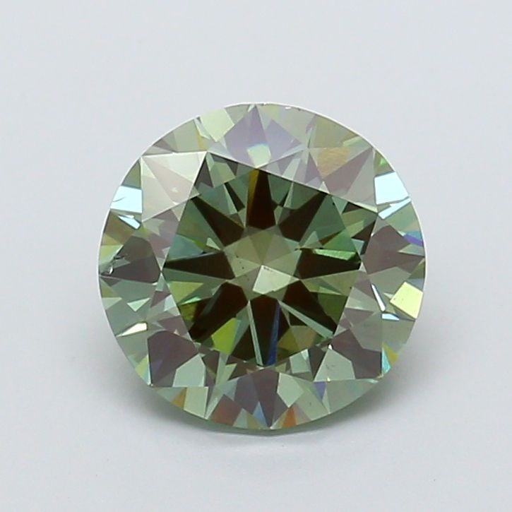 Loose Diamond - ROUND 3.01ct Fancy Vivid Green SI1 (1 of 1)