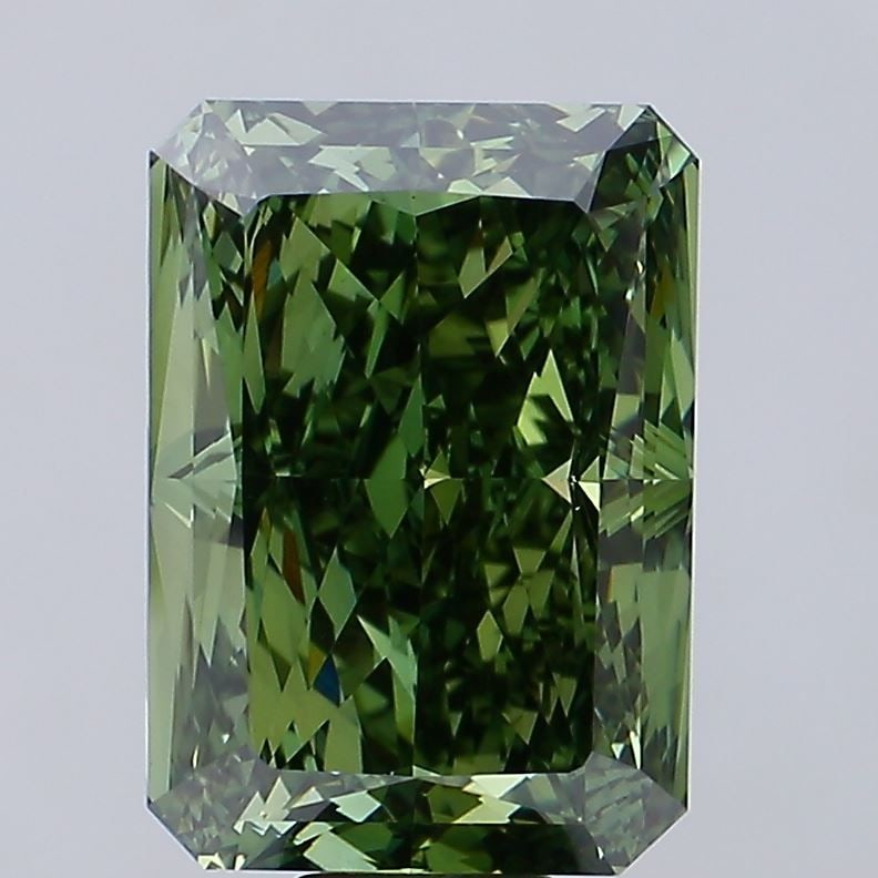 Loose Diamond - RADIANT 13.15ct Fancy Vivid Green VS1: Loose Diamond - RADIANT 13.15ct Fancy Vivid Green VS1 Source: This is a real non-mined Diamond that has been grown in a lab Shape: RADIANT Carats: 13.15 Color: Fancy Vivid Green Certification: IGI