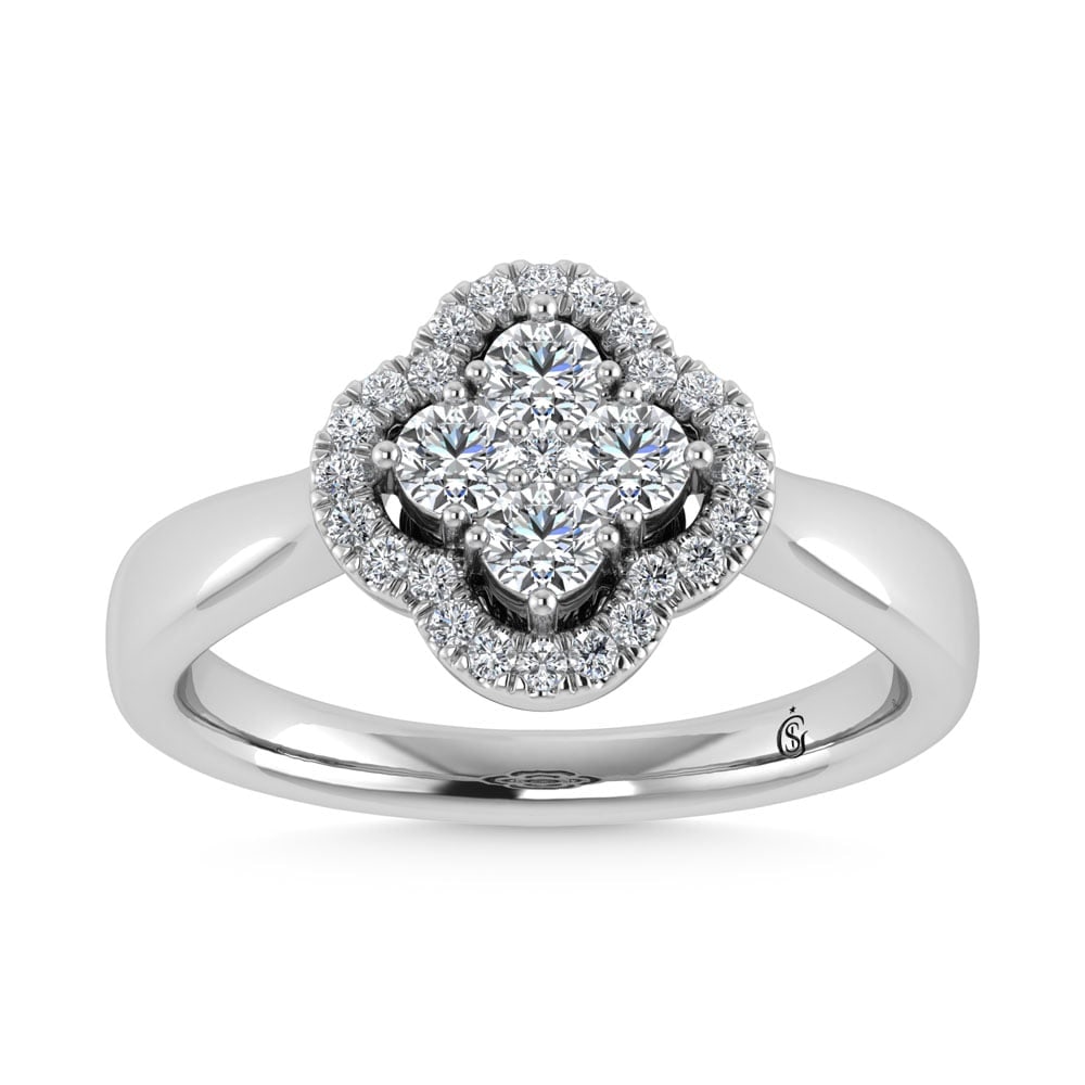 14K White Gold 1/2 Ct.Tw. Diamond Fashion Ring (1 of 4)