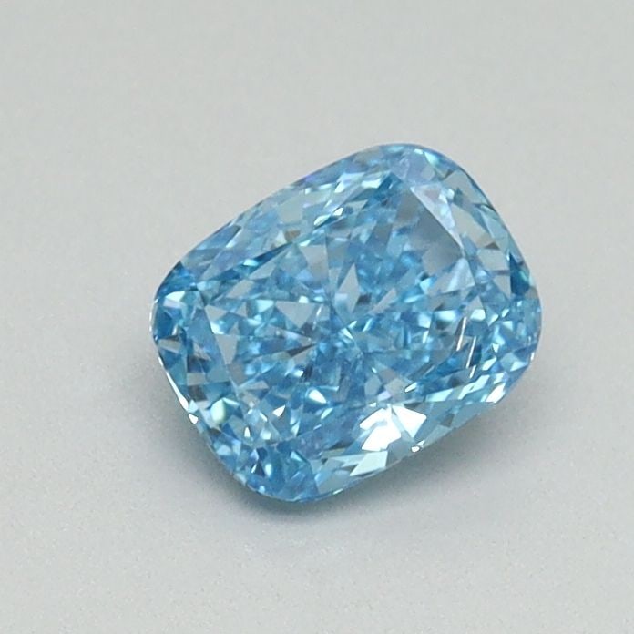 Loose Diamond - CUSHION MODIFIED 0.55ct Fancy Vivid Blue SI1: Loose Diamond - CUSHION MODIFIED 0.55ct Fancy Vivid Blue SI1 Source: This is a real non-mined Diamond that has been grown in a lab Shape: CUSHION MODIFIED Carats: 0.55 Color: Fancy Vivid Blue Certific