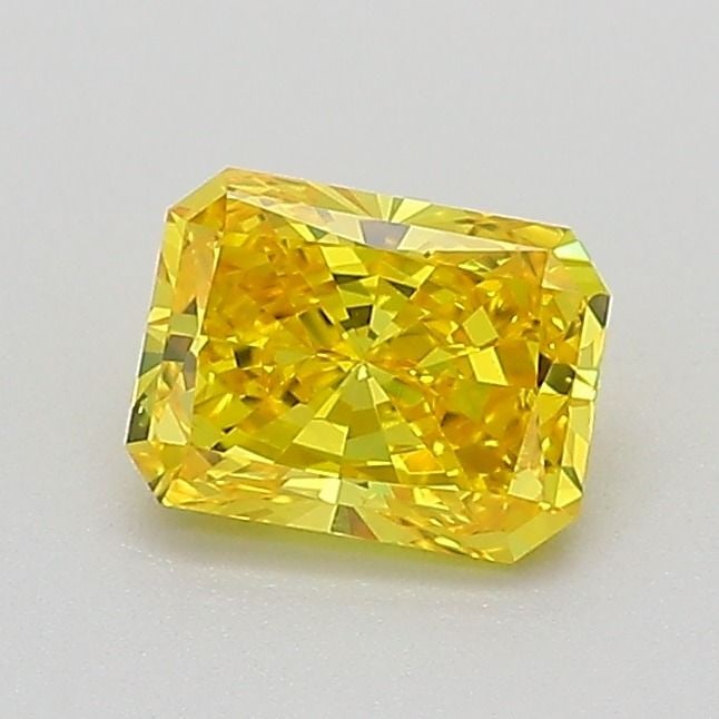 Loose Diamond - RADIANT 0.69ct Fancy Vivid Yellow VVS2: Loose Diamond - RADIANT 0.69ct Fancy Vivid Yellow VVS2 Source: This is a real non-mined Diamond that has been grown in a lab Shape: RADIANT Carats: 0.69 Color: Fancy Vivid Yellow Certification: IGI