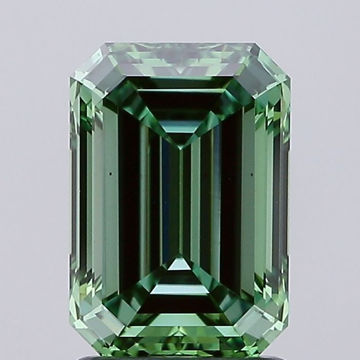 Loose Diamond - EMERALD 2.0ct Fancy Vivid Green VS1: Loose Diamond - EMERALD 2.0ct Fancy Vivid Green VS1 Source: This is a real non-mined Diamond that has been grown in a lab Shape: EMERALD Carats: 2.0 Color: Fancy Vivid Green Certification: IGI