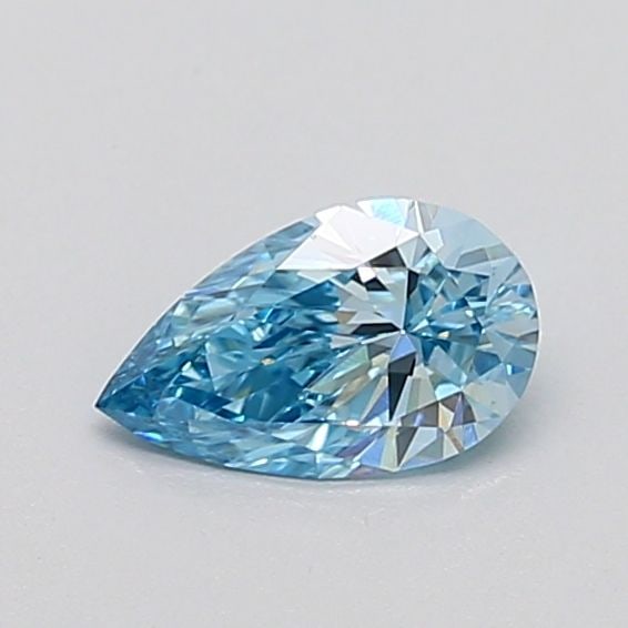 Loose Diamond - PEAR 0.37ct Fancy Vivid Blue VS1: Loose Diamond - PEAR 0.37ct Fancy Vivid Blue VS1 Source: This is a real non-mined Diamond that has been grown in a lab Shape: PEAR Carats: 0.37 Color: Fancy Vivid Blue Certification: IGI Video: