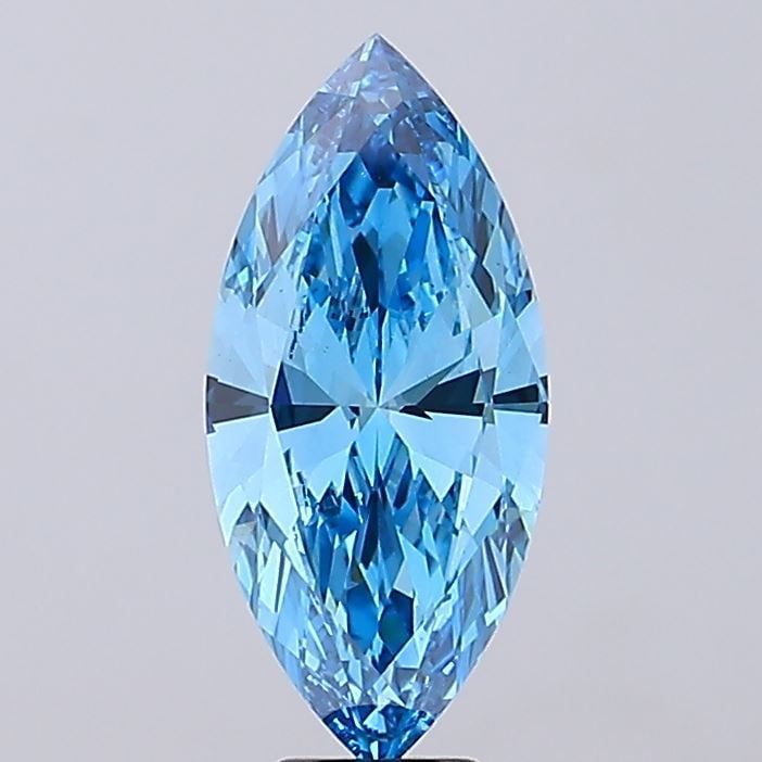 Loose Diamond - MARQUISE 7.01ct Fancy Vivid Blue VS1: Loose Diamond - MARQUISE 7.01ct Fancy Vivid Blue VS1 Source: This is a real non-mined Diamond that has been grown in a lab Shape: MARQUISE Carats: 7.01 Color: Fancy Vivid Blue Certification: IGI Video