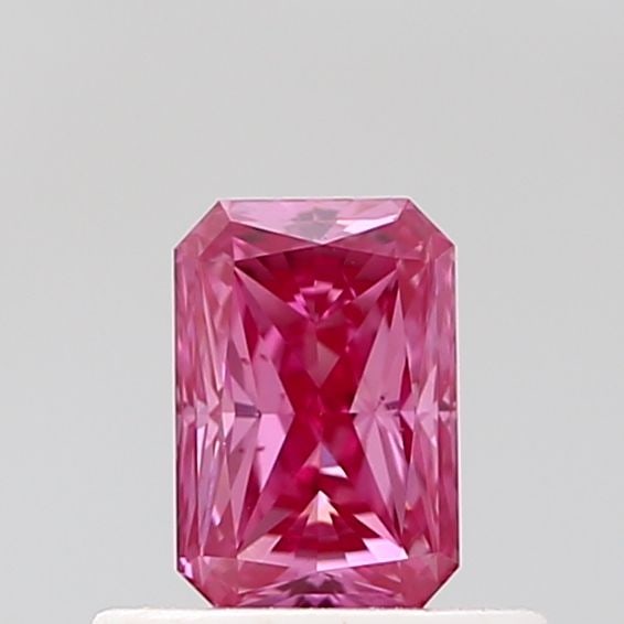 Loose Diamond - RADIANT 0.5ct Fancy Vivid Pink VS1: Loose Diamond - RADIANT 0.5ct Fancy Vivid Pink VS1 Source: This is a real non-mined Diamond that has been grown in a lab Shape: RADIANT Carats: 0.5 Color: Fancy Vivid Pink Certification: IGI Video: