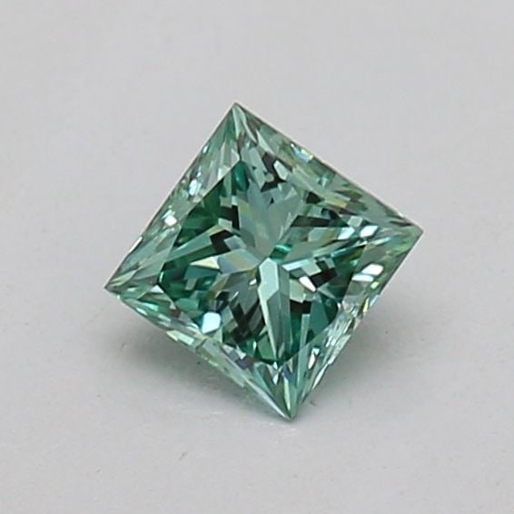 Loose Diamond - PRINCESS 0.21ct Fancy Vivid Green VS1 (1 of 1)