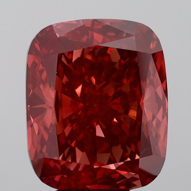 Loose Diamond - CUSHION MODIFIED 8.02ct Fancy Vivid Brownish Orange VS2 (1 of 1)