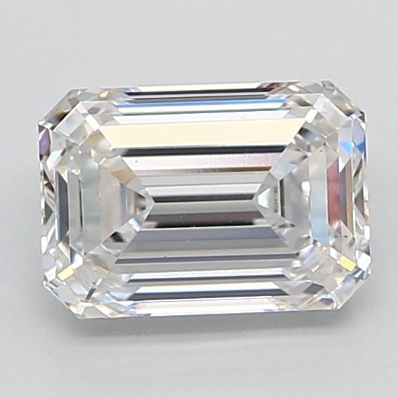 Loose Diamond - EMERALD 1.55ct E VS1: Loose Diamond - EMERALD 1.55ct E VS1 Source: This is a real non-mined Diamond that has been grown in a lab Shape: EMERALD Carats: 1.55 Color: E Clarity: VS1 Certification: IGI Video: