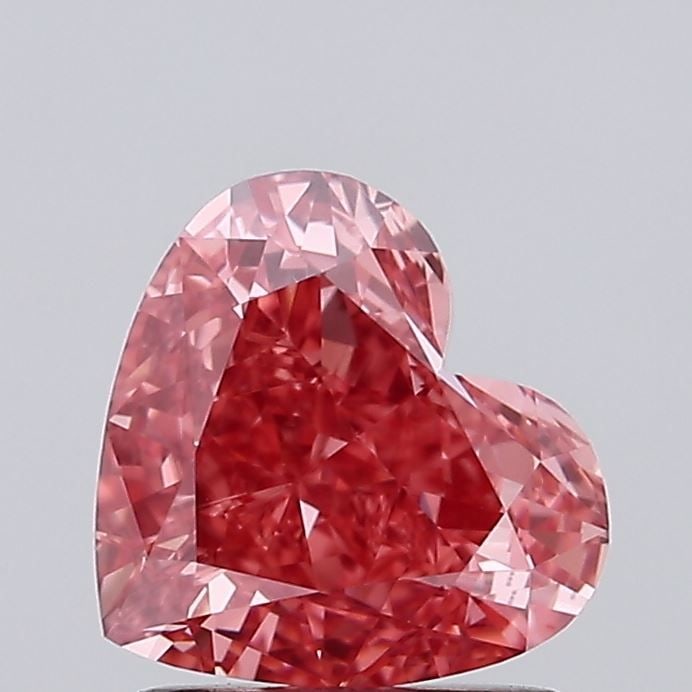 Loose Diamond - HEART 1.63ct Fancy Vivid Pink VVS2: Loose Diamond - HEART 1.63ct Fancy Vivid Pink VVS2 Source: This is a real non-mined Diamond that has been grown in a lab Shape: HEART Carats: 1.63 Color: Fancy Vivid Pink Certification: IGI Video: