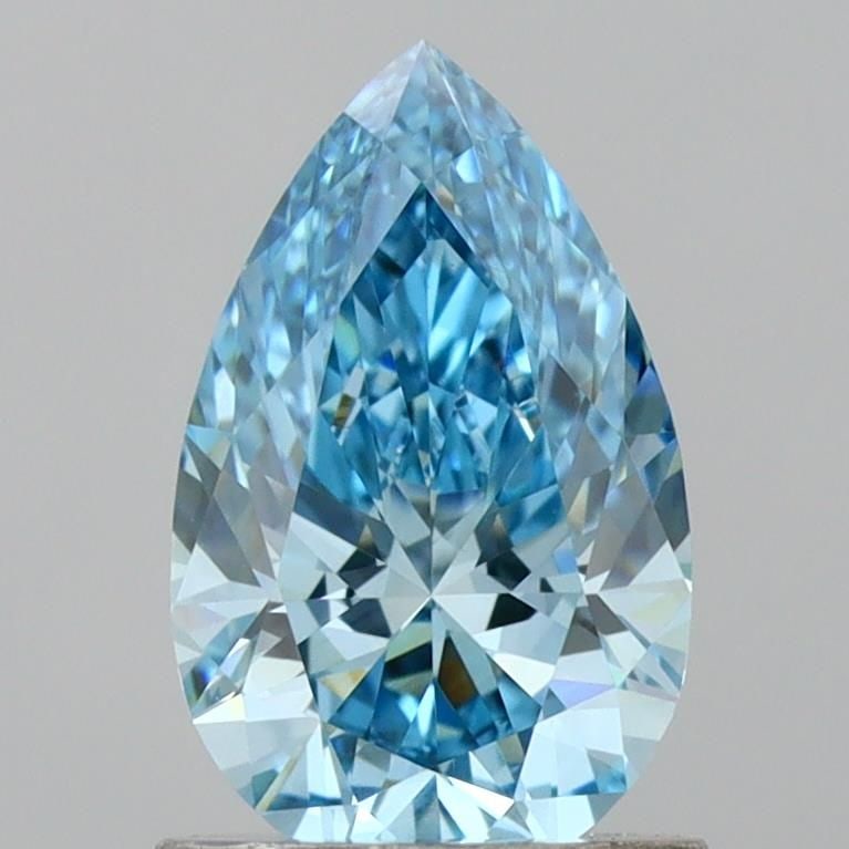 Loose Diamond - PEAR 1.05ct Fancy Vivid Blue VVS2: Loose Diamond - PEAR 1.05ct Fancy Vivid Blue VVS2 Source: This is a real non-mined Diamond that has been grown in a lab Shape: PEAR Carats: 1.05 Color: Fancy Vivid Blue Certification: IGI Video: