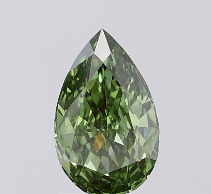 Loose Diamond - PEAR 1.06ct Fancy Vivid Green VS1: Loose Diamond - PEAR 1.06ct Fancy Vivid Green VS1 Source: This is a real non-mined Diamond that has been grown in a lab Shape: PEAR Carats: 1.06 Color: Fancy Vivid Green Certification: IGI Video: