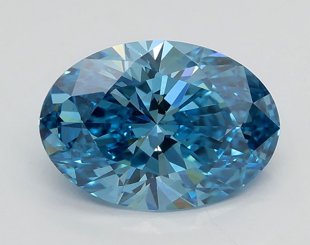 Loose Diamond - OVAL 2.31ct Fancy Vivid Blue VS2: Loose Diamond - OVAL 2.31ct Fancy Vivid Blue VS2 Source: This is a real non-mined Diamond that has been grown in a lab Shape: OVAL Carats: 2.31 Color: Fancy Vivid Blue Certification: IGI Video: