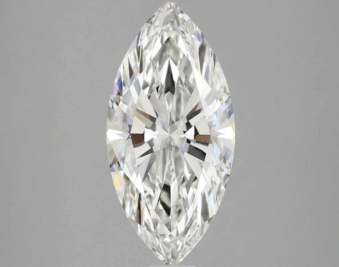 Loose Diamond - MARQUISE 2.1ct F VVS2: Loose Diamond - MARQUISE 2.1ct F VVS2 Source: This is a real non-mined Diamond that has been grown in a lab Shape: MARQUISE Carats: 2.1 Color: F Clarity: VVS2 Certification: IGI Video: