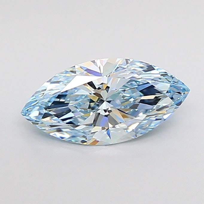 Loose Diamond - MARQUISE 1.09ct Fancy Vivid Blue VVS2: Loose Diamond - MARQUISE 1.09ct Fancy Vivid Blue VVS2 Source: This is a real non-mined Diamond that has been grown in a lab Shape: MARQUISE Carats: 1.09 Color: Fancy Vivid Blue Certification: IGI Vide