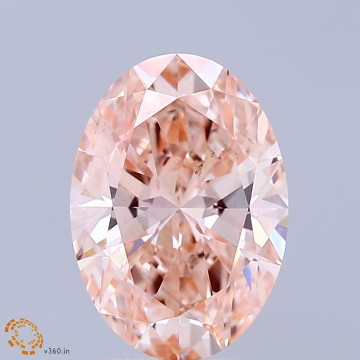 Loose Diamond - OVAL 2.01ct Fancy Light Pinkish Brown VS2: Loose Diamond - OVAL 2.01ct Fancy Light Pinkish Brown VS2 Source: This is a real non-mined Diamond that has been grown in a lab Shape: OVAL Carats: 2.01 Color: Fancy Light Pinkish Brown Certification: