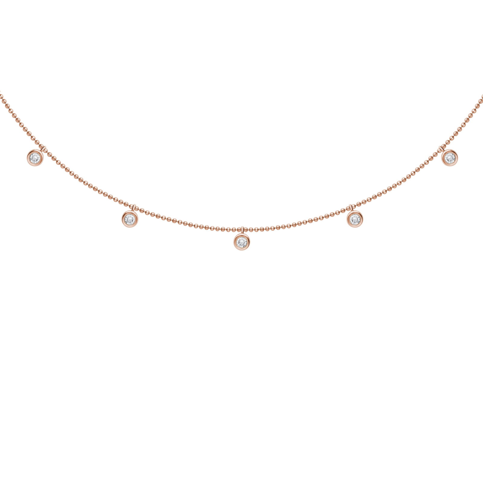 14K Rose Gold Diamond 1/2 Ct.Tw Fashion Necklace: 14K Rose Gold Diamond 1/2 Ct.Tw Fashion Necklace 14k Rose Gold Stone Color: G-h Stone Clarity: Si Unless otherwise specified, pendants that include a chain are paired with our standard 18-inch length.