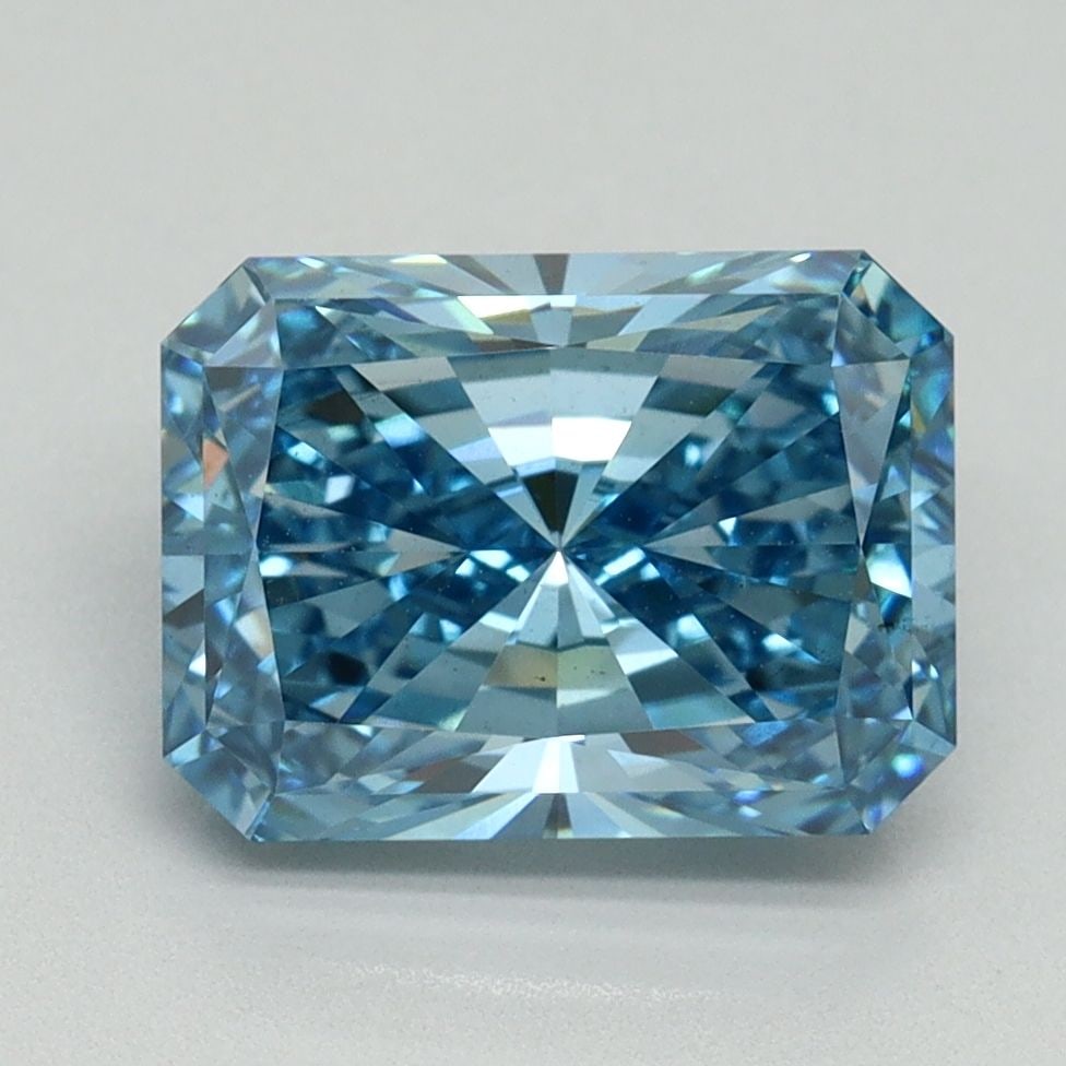Loose Diamond - RADIANT 3.06ct Fancy Vivid Blue VS1: Loose Diamond - RADIANT 3.06ct Fancy Vivid Blue VS1 Source: This is a real non-mined Diamond that has been grown in a lab Shape: RADIANT Carats: 3.06 Color: Fancy Vivid Blue Certification: IGI Video: