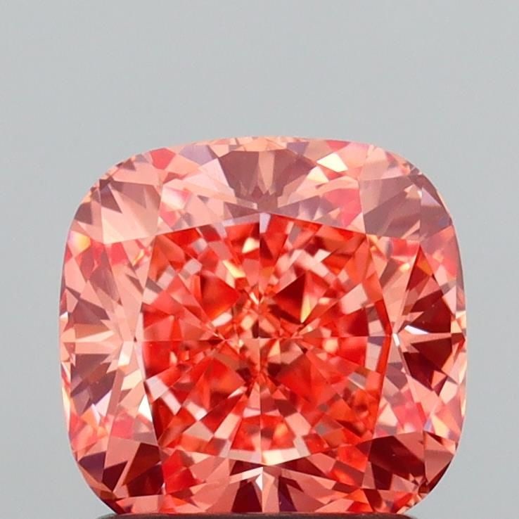 Loose Diamond - CUSHION MODIFIED 1.51ct Fancy Vivid Orange Pink VS1: Loose Diamond - CUSHION MODIFIED 1.51ct Fancy Vivid Orange Pink VS1 Source: This is a real non-mined Diamond that has been grown in a lab Shape: CUSHION MODIFIED Carats: 1.51 Color: Fancy Vivid Orange