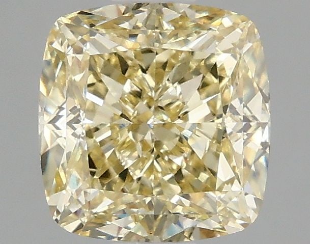 Loose Diamond - CUSHION MODIFIED 2.04ct Fancy Intense Yellow VS1: Loose Diamond - CUSHION MODIFIED 2.04ct Fancy Intense Yellow VS1 Source: This is a real non-mined Diamond that has been grown in a lab Shape: CUSHION MODIFIED Carats: 2.04 Color: Fancy Intense