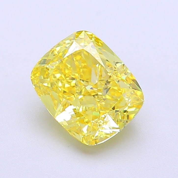 Loose Diamond - CUSHION MODIFIED 1.82ct Fancy Vivid Yellow IF: Loose Diamond - CUSHION MODIFIED 1.82ct Fancy Vivid Yellow IF Source: This is a real non-mined Diamond that has been grown in a lab Shape: CUSHION MODIFIED Carats: 1.82 Color: Fancy Vivid Yellow Certi